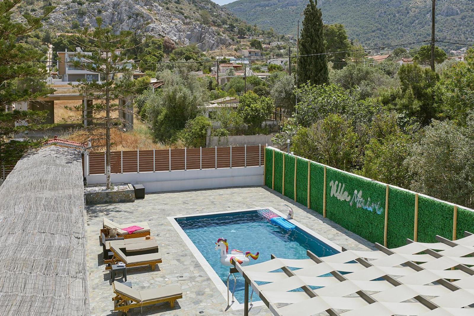 Villa Mairi - 2 Private Pools & Game Room Near Athens Salamina Exterior foto