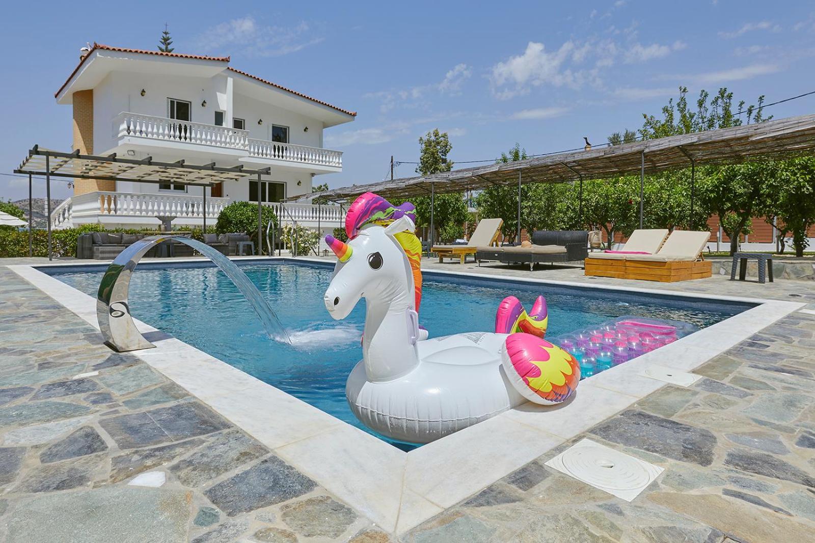 Villa Mairi - 2 Private Pools & Game Room Near Athens Salamina Exterior foto